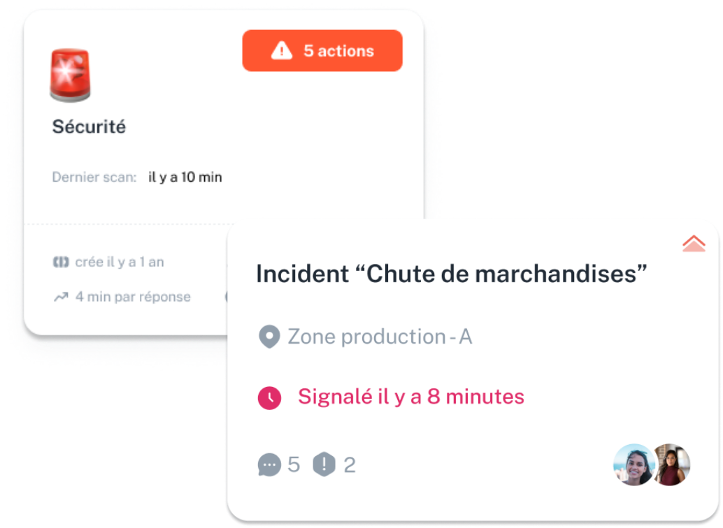 Exemple fonctionnalités solution urry.